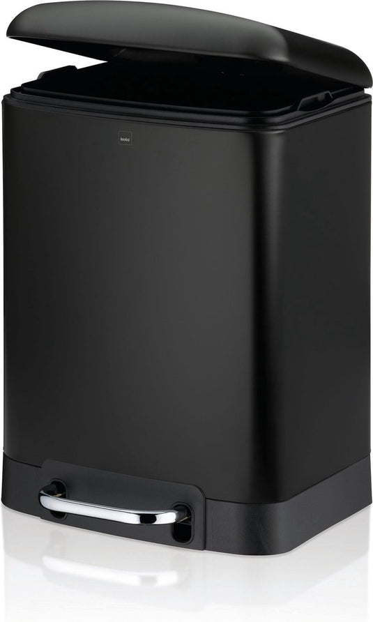 Kela afvalemmer, rvs, zwart, 6 l - | davino