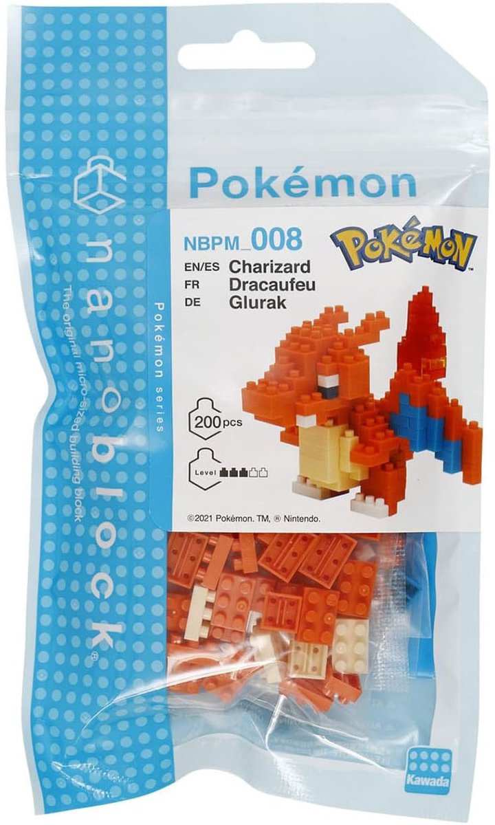 Load image into Gallery viewer, Bandai nanoblock bouwset pokémon charizard - 200st.
