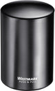 Westmark automatische kurkentrekker, voor kroonkurken, aluminium, push pull, zwart, 5,3 x 5,3 x 8 cm