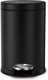 Simplehuman prullenbak rond 4,5 l - zwart - rvs