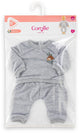 Corolle poppen joggingpak grijs kleine ontdekker 42cm - poppenkleding. m