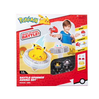 Load image into Gallery viewer, Jazwares pokémon - battle spinner 2 pack with stadium pikachu, mew, poke ball, poke ball
