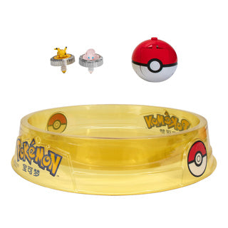 Jazwares pokémon - battle spinner 2 pack with stadium pikachu, mew, poke ball, poke ball
