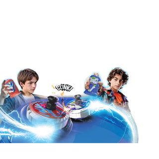 Load image into Gallery viewer, Silverlit spinner mad 2 deluxe battle pack - 2 shakers, 2 spinners, 1 battle arena
