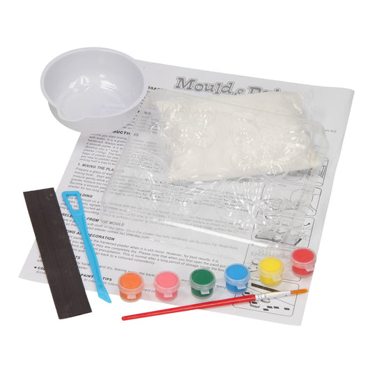 Lobbes gips gieten magneten - vlinders bloemen