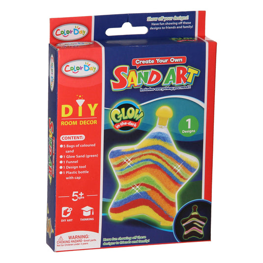 Zandkunst glow in the dark
