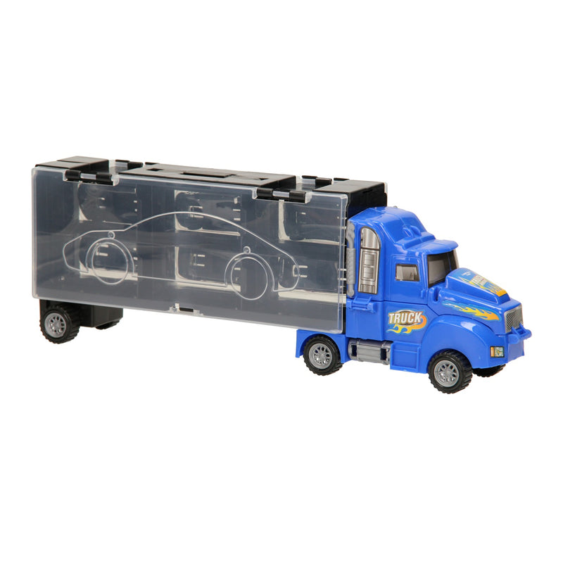 Load image into Gallery viewer, Lobbes speelgoed bv opberg autotransporter - blauw
