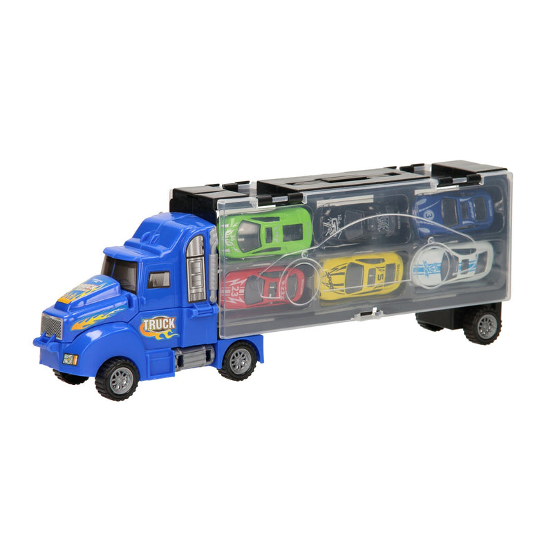 Load image into Gallery viewer, Opberg autotransporter - blauw

