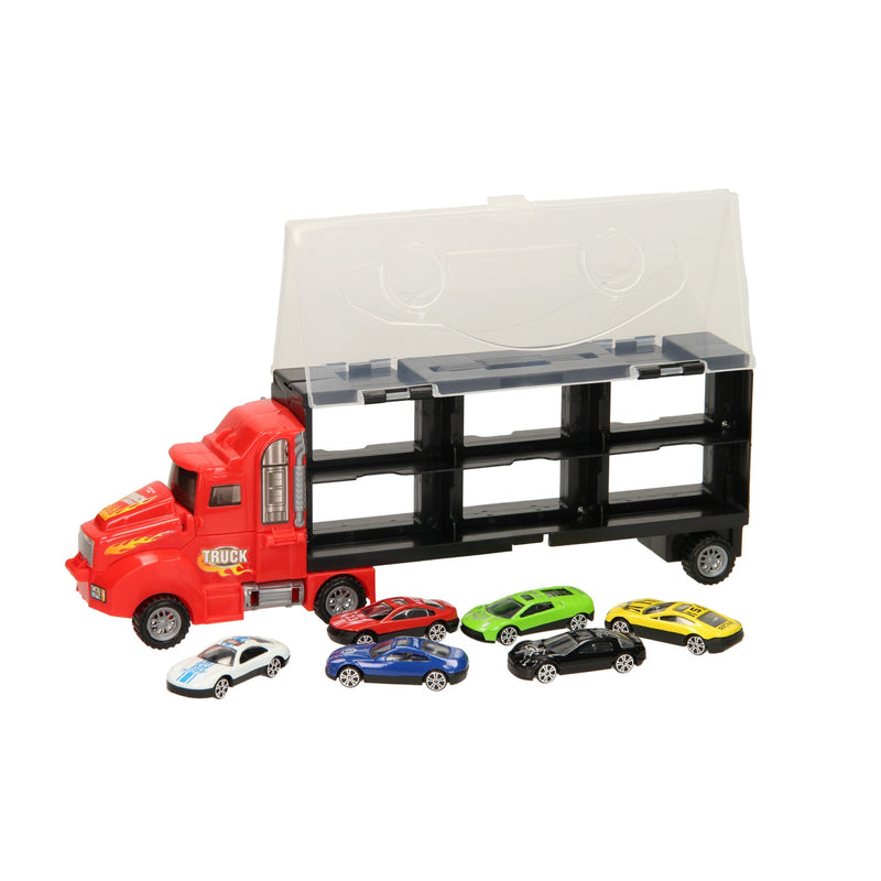 Load image into Gallery viewer, Opberg Autotransporter Rood
