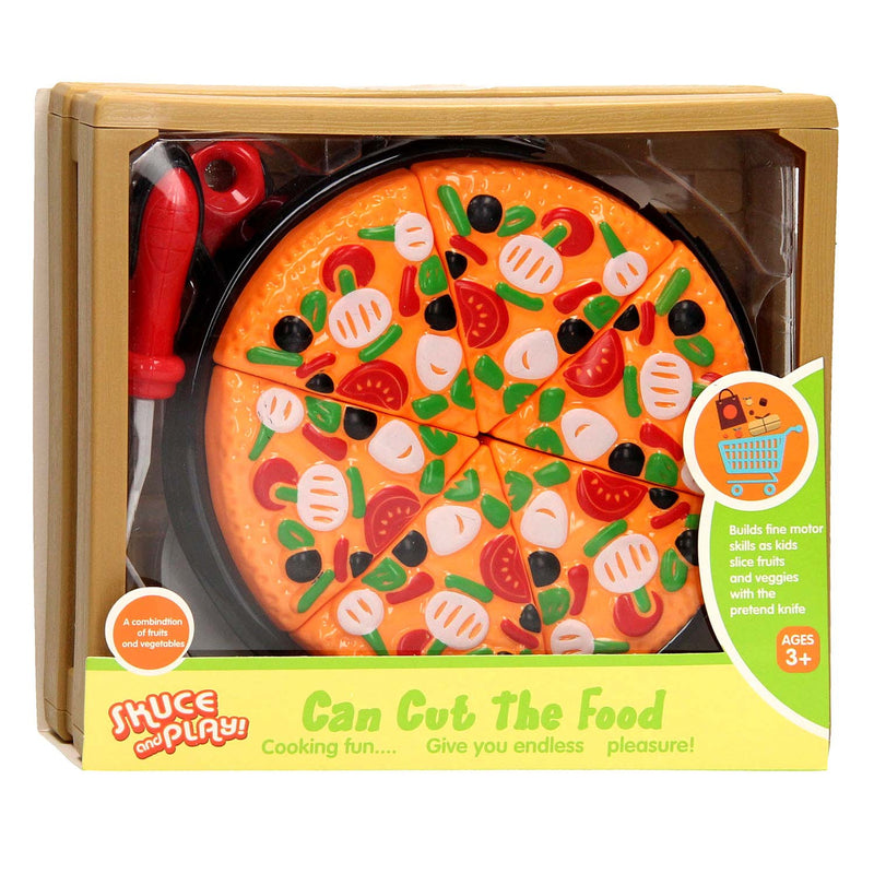 Afbeelding laden in galerijviewer, Lobbes speelgoed bv snij eten in kist - pizza
