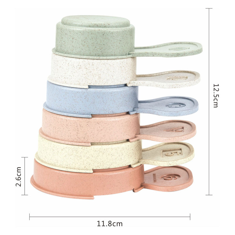 Load image into Gallery viewer, Lobbes stapelbekers met handvat pastel, 6dlg.
