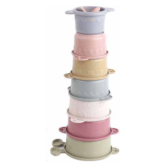 Lobbes waterval badbekers pastel, 8dlg.