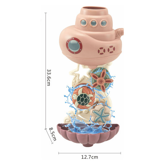 Badspeelset met waterval pastel