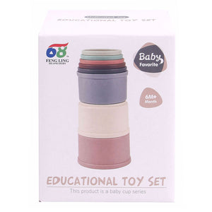 Stapeltoren pastel, 8dlg.
