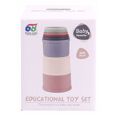 Stapeltoren pastel, 8dlg.