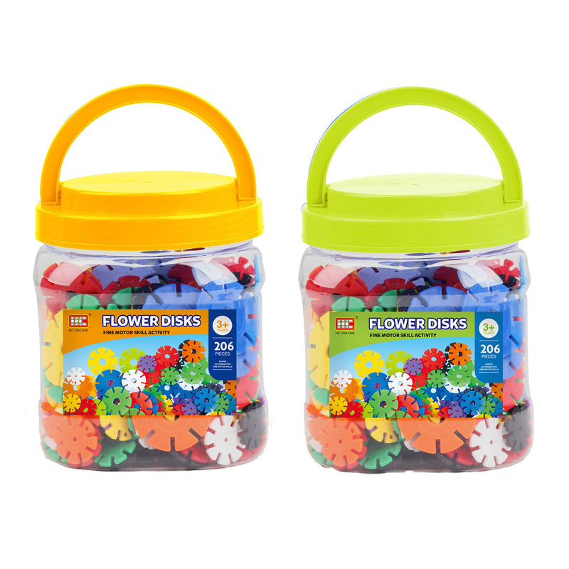 Load image into Gallery viewer, Bouwschijfjes in opbergbox, 206dlg.
