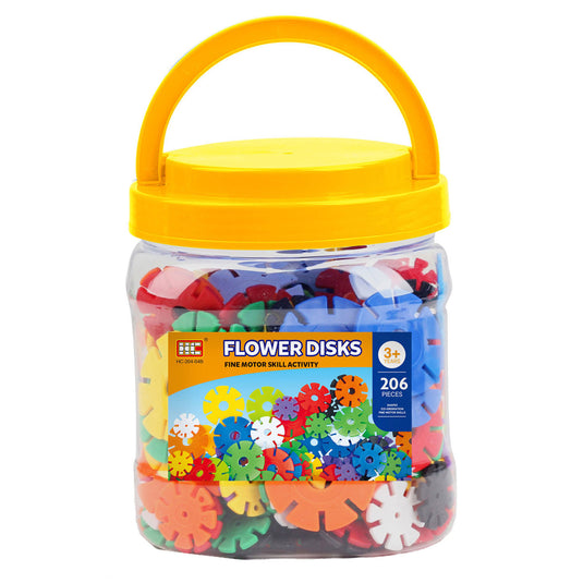 Bouwschijfjes in opbergbox, 206dlg.