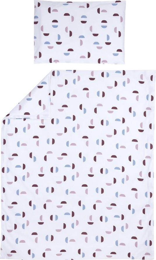 Meyco baby shapes dekbedovertrek ledikant - lilac - 100x135cm
