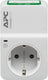 Apc pm1wu2-gr tussenstekker met overspanningsbeveiliging 3680w 1x stopcontact + 2x usb
