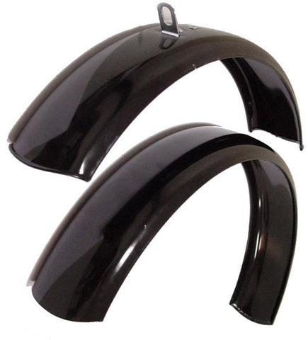 Set mudguards 12" cpl. steel