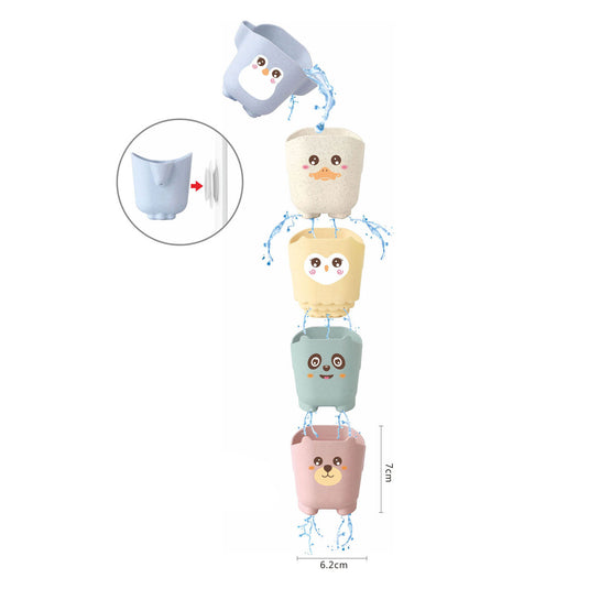 Lobbes waterval badbekers pastel, 5dlg