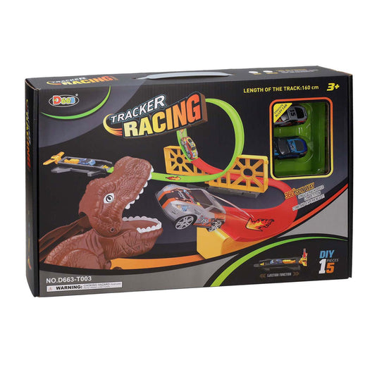 Lanceerset dino met looping schans