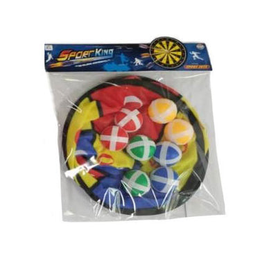 Lobbes mega dartbord klittenband, 8 ballen