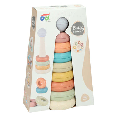 Lobbes speelgoed bv baby stapeltoren pastel