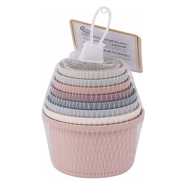 Lobbes waterval bekers pastel, 8dlg.