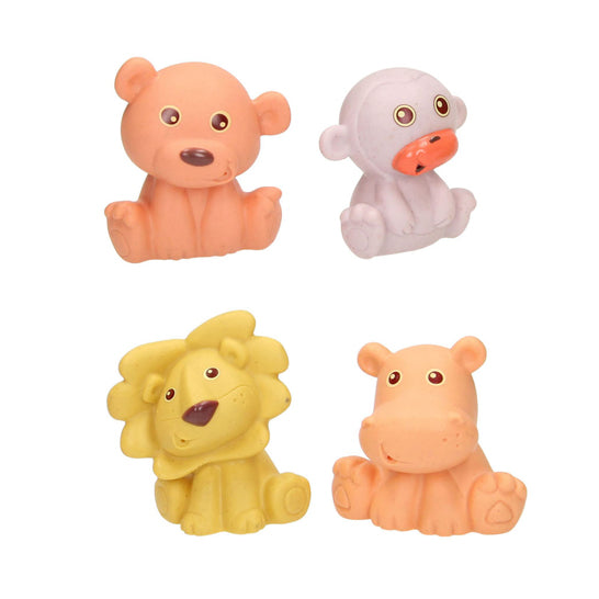 Load image into Gallery viewer, Lobbes badspeelgoed baddieren familie pastel 9-delig veilig babybad.
