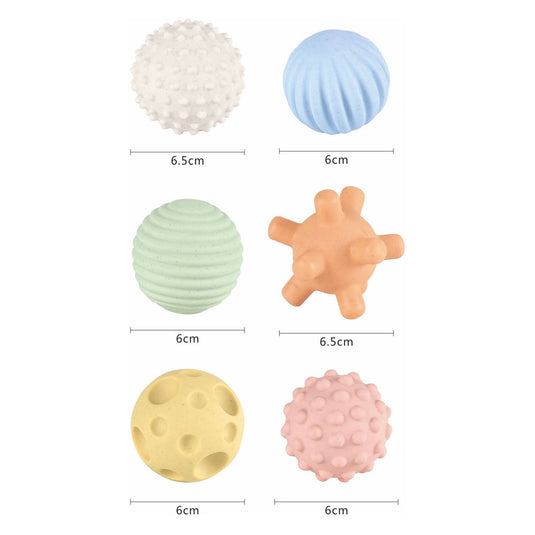 Motoriek en zintuigballen pastel, 6st