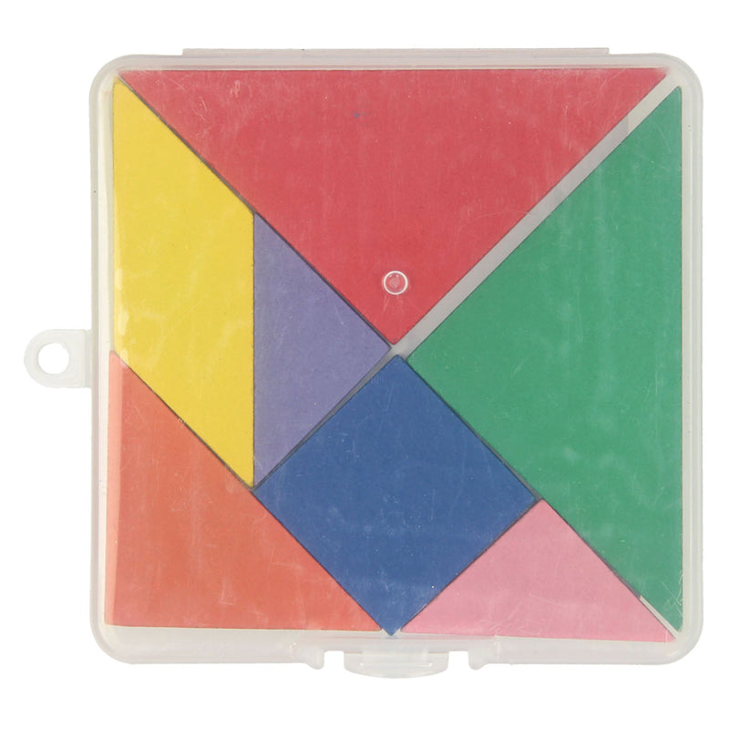Load image into Gallery viewer, Houten tangrampuzzel, 7st.
