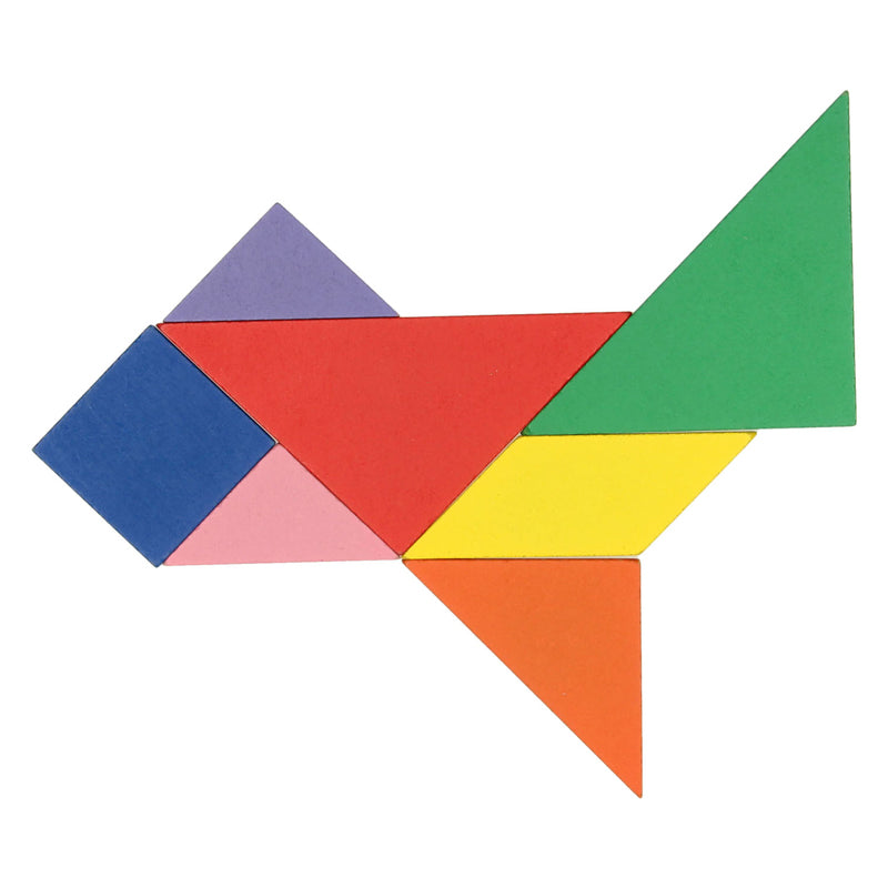 Load image into Gallery viewer, Houten tangrampuzzel, 7st.
