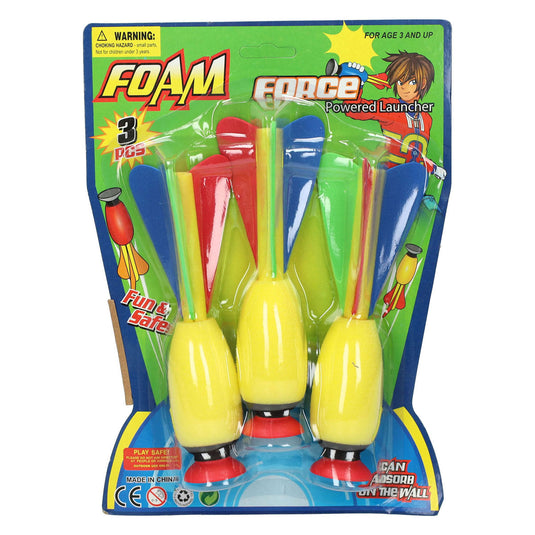 Foam zuignap werppijlen, 3st