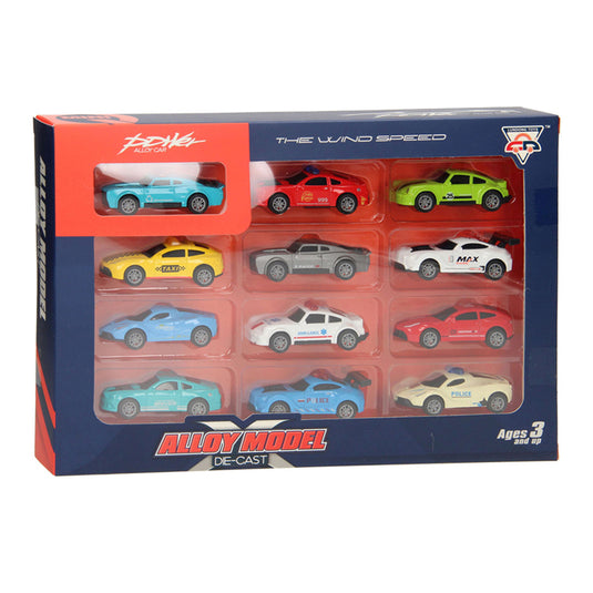 Lobbes speelgoed bv die-cast auto's speelset, 12dlg.
