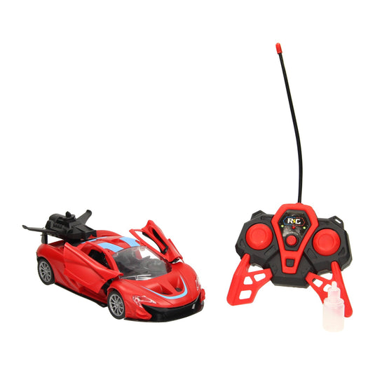 Lobbes speelgoed bv rc sportwagen met stoomfunctie rood