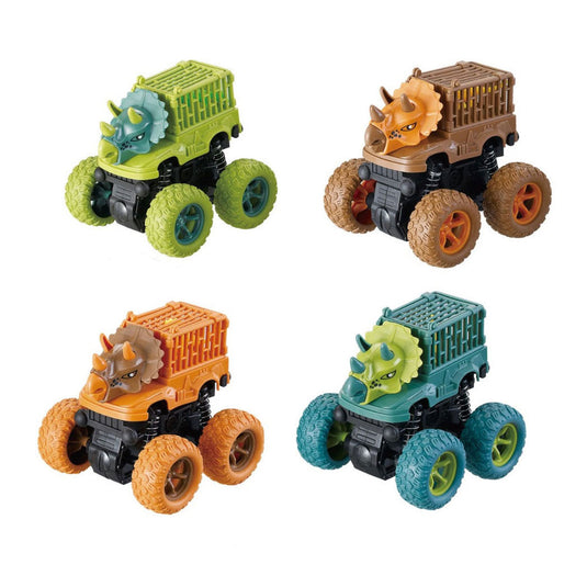 Dino auto met dino in een kooi