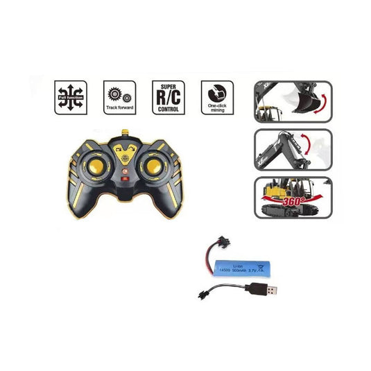 Rc bestuurbare graafmachine rupsbanden