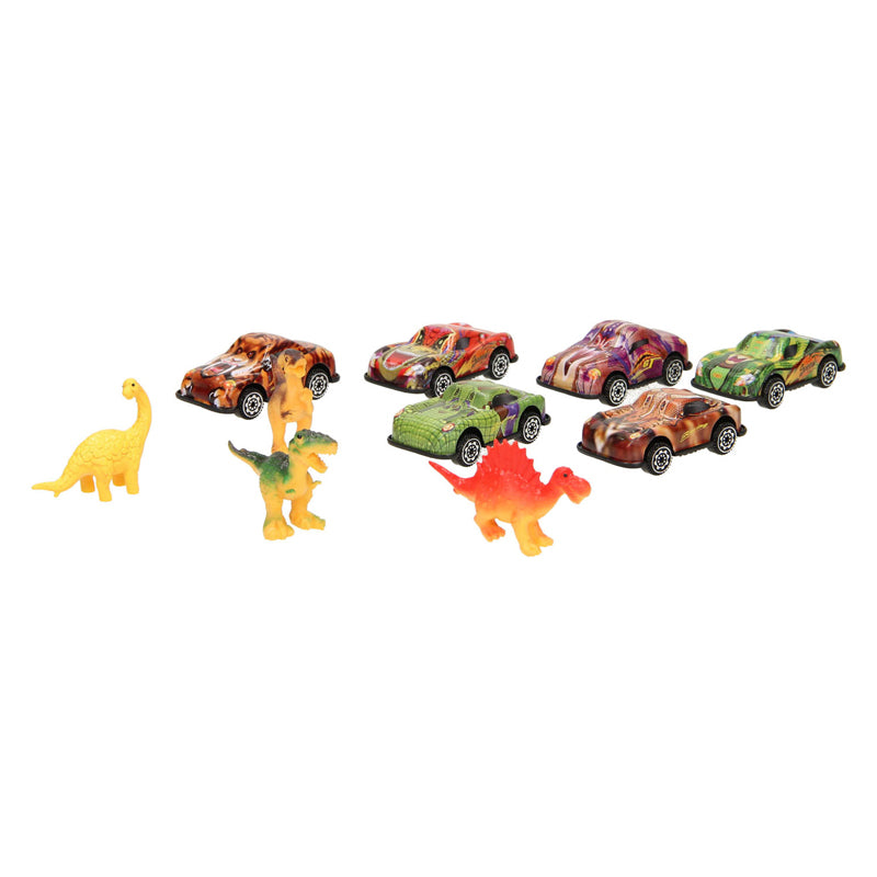 Load image into Gallery viewer, Lobbes autoset dierenprint met speeldieren
