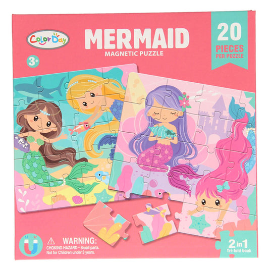 Magnetisch puzzelboek zeemeermin