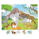 Vloerpuzzel wilde dieren, 100st.