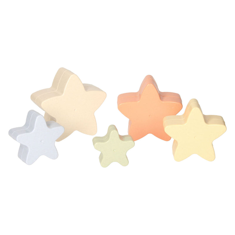 Load image into Gallery viewer, Peuter stapeltoren ster pastel, 5dlg.
