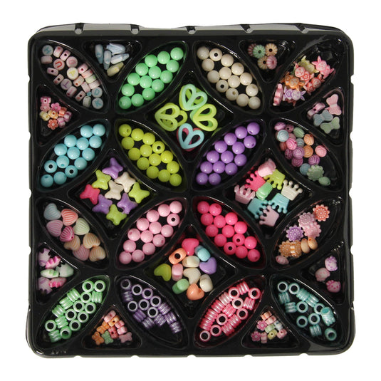 Sieraden maken kralenset pastelkleuren