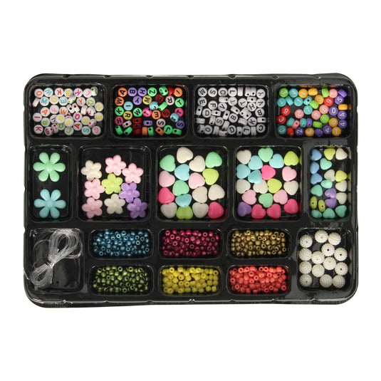Sieraden maken kralenset pastel metallic