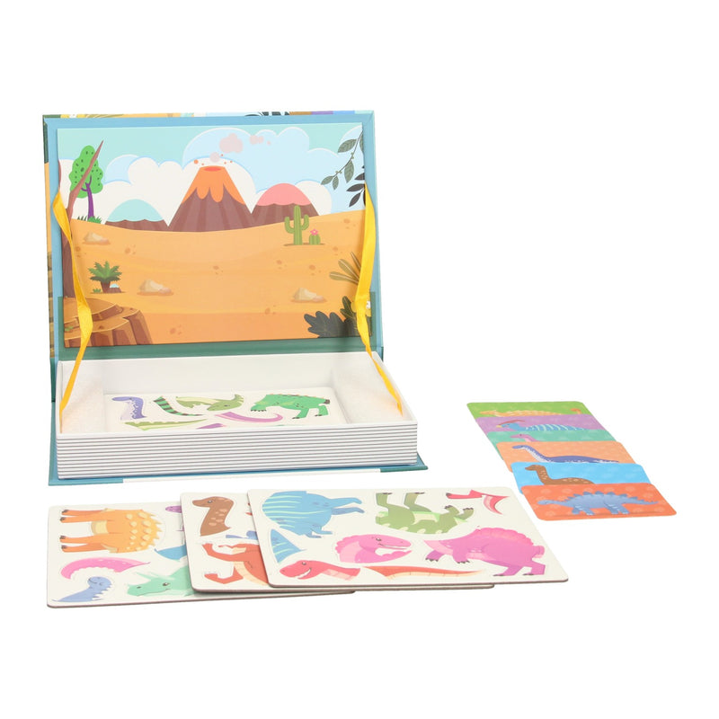 Load image into Gallery viewer, Lobbes speelgoed bv magnetisch boek - dinosaurus, 36dlg.
