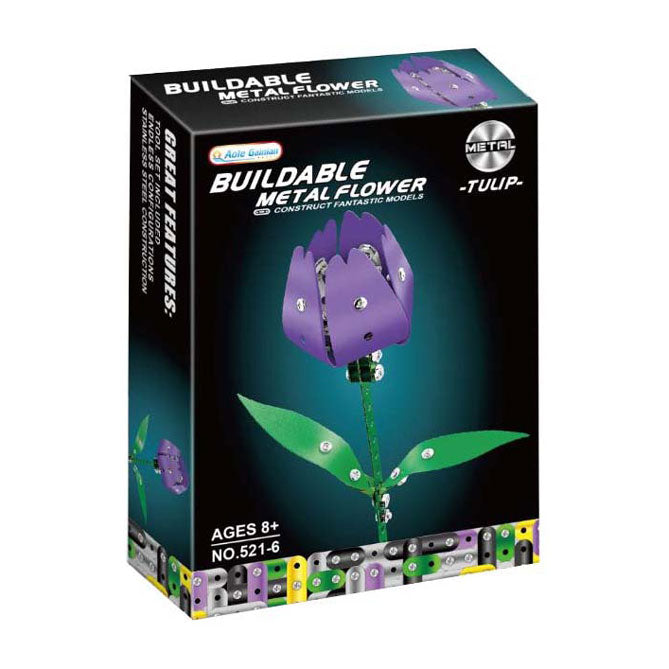 Load image into Gallery viewer, Lobbes metalen bouwset tulp
