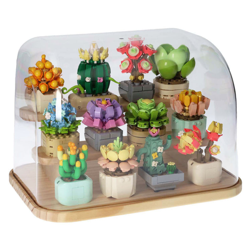 Load image into Gallery viewer, Bouwsteentjes set bloemen etalage
