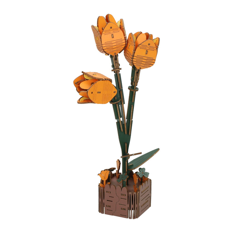 Load image into Gallery viewer, Lobbes speelgoed bv houten 3d bouwpakket tulpen - 60dlg.
