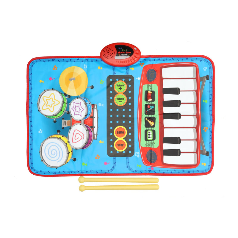 Load image into Gallery viewer, Lobbes muziek mat met piano drums
