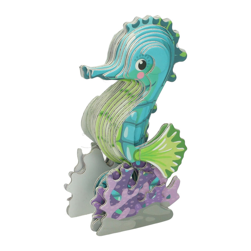 Afbeelding laden in galerijviewer, Diy 3d model puzzel - zeepaard
